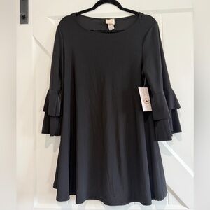 🆕 Zadie B’s Black Ruffle Sleeve Dress